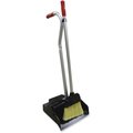 Unger Ergodustpan With Broom, 12" W, Black/Silver UNGEDPBR